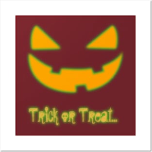 Scary Face Trick or Treat! Posters and Art